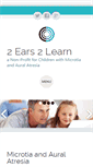 Mobile Screenshot of 2ears2learn.org